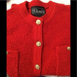 Rochelle California Red  Button up Jacket